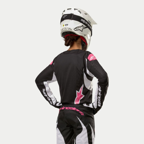 Tricou Moto Enduro/MX Dama Stella Fluid Black/White 24