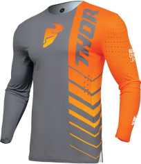 Tricou Moto Mx/Enduro Prime Analog Charcoal/Orange 2024