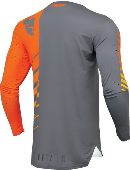 Tricou Moto Mx/Enduro Prime Analog Charcoal/Orange 2024
