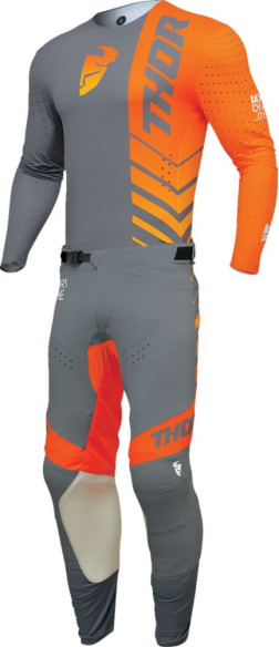 Tricou Moto Mx/Enduro Prime Analog Charcoal/Orange 2024