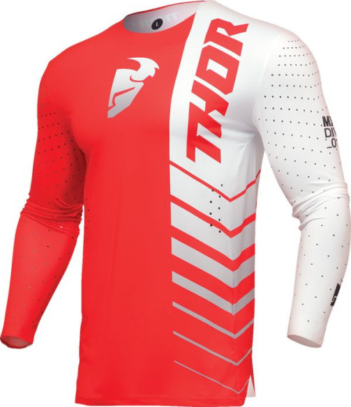 Tricou Moto Mx/Enduro Prime Analog Red/White 2024
