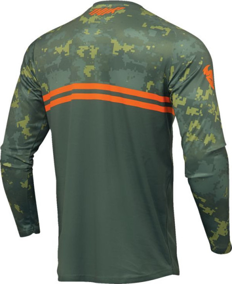 Tricou Moto Mx/Enduro Sector Digi Forest Green/Camo 2024