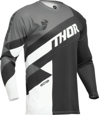 Tricou Moto Mx/Enduro Sector Checker Charcoal Black/Gray 2024