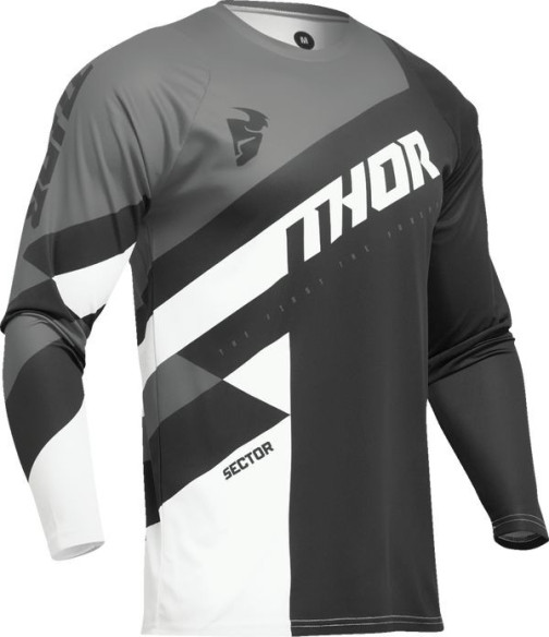 Tricou Moto Mx/Enduro Sector Checker Charcoal Black/Gray 2024