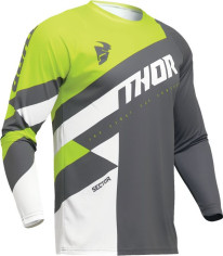 Tricou Moto Mx/Enduro Sector Checker Charcoal/Acid 2024