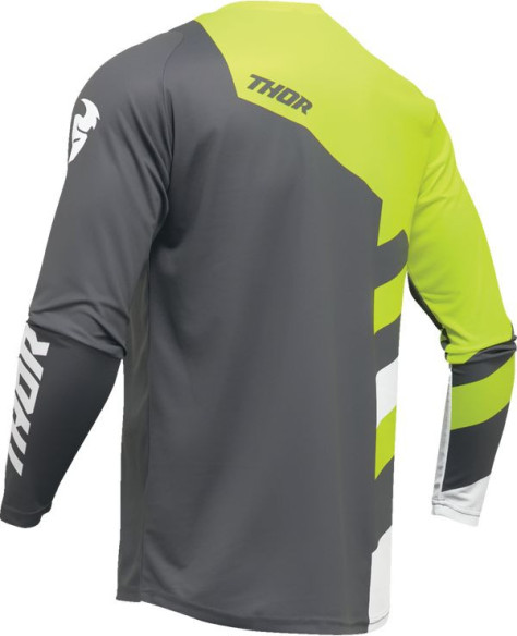 Tricou Moto Mx/Enduro Sector Checker Charcoal/Acid 2024