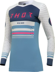 Tricou Moto Mx/Enduro Dama Prime Blaze Blue Steel/Vintage White 2024