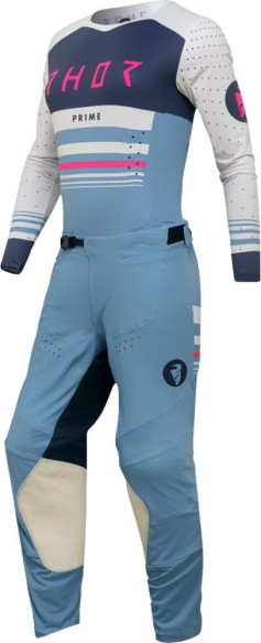 Tricou Moto Mx/Enduro Dama Prime Blaze Blue Steel/Vintage White 2024