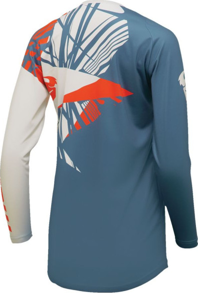 Tricou Moto Mx/Enduro Dama Sector Split Blue Steel/Vintage White 2024