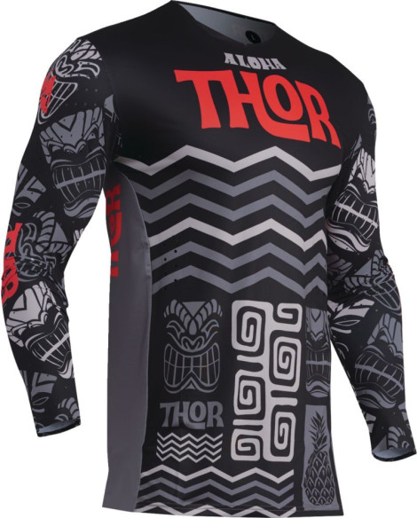 Tricou Moto MX/Enduro Prime Aloha Black/Gray 24