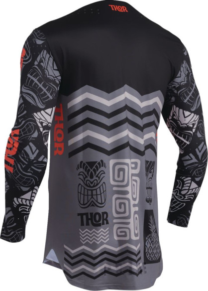 Tricou Moto MX/Enduro Prime Aloha Black/Gray 24