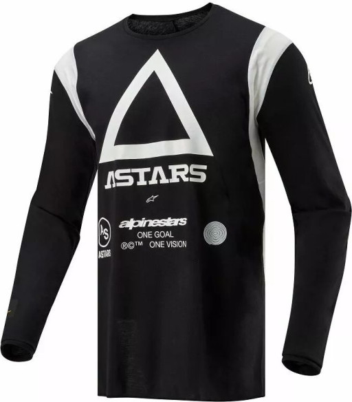 Tricou Moto MX/Enduro Techdura Black/White 24