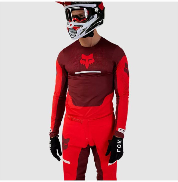 Tricou Moto MX/Enduro Flexair Optical Flo Red 24