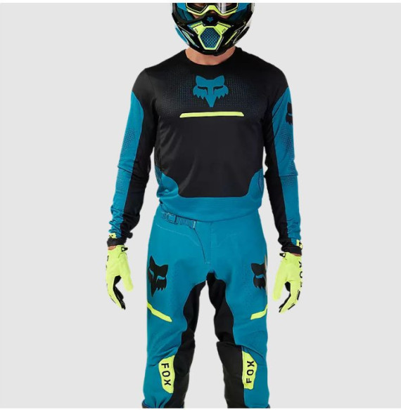 Tricou Moto MX/Enduro Flexair Optical Maui Blue 24