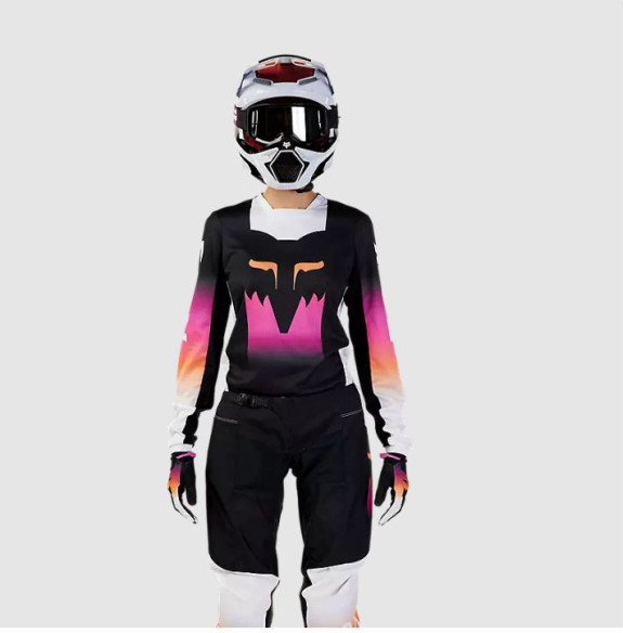 Tricou Moto MX/Enduro Dama 180 Flora Black/Pink 24