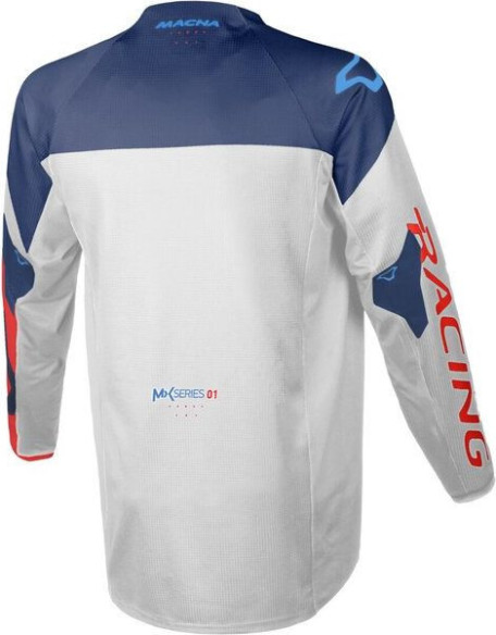 Tricou Moto MX/Enduro BACKYARD-1 White/Blue/Red
