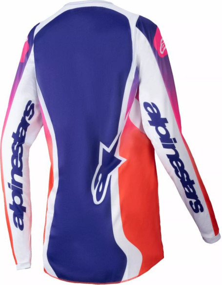 Tricou Moto MX/Enduro Dama 4W Fluid Wurx Orange/Blue/White 24