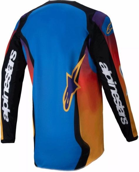 Tricou Moto MX/Enduro Fluid Wurx Orange/Blue/Black 24