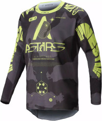 Tricou Moto MX/Enduro Racer Hollow Dark Camo/Yellow 24