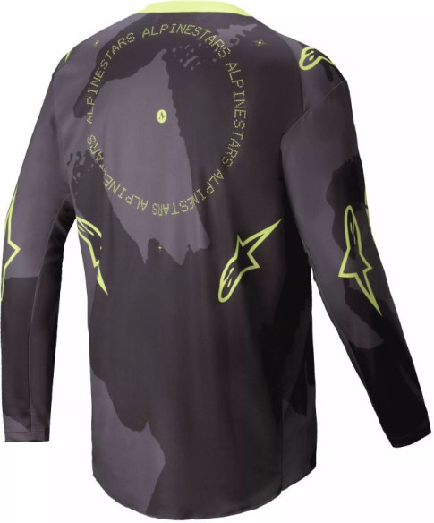 Tricou Moto MX/Enduro Racer Hollow Dark Camo/Yellow 24