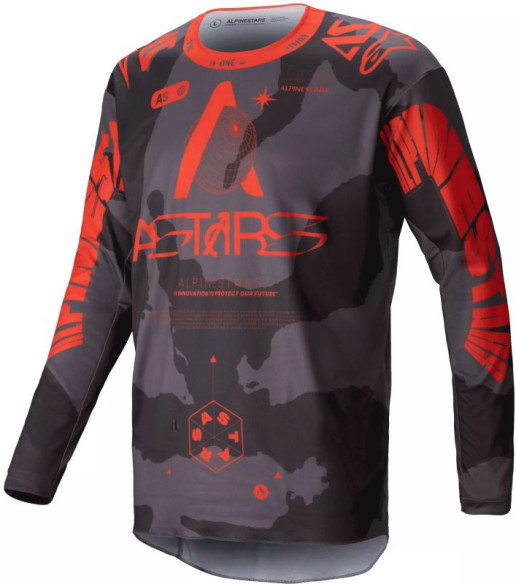 Tricou Moto MX/Enduro Racer Hollow Dark Camo/Red 24