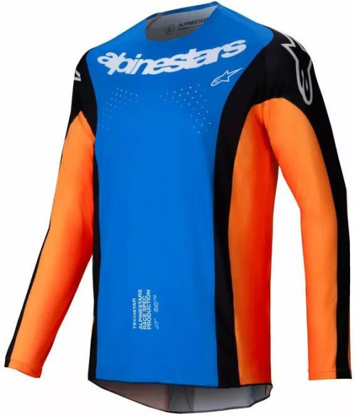 Tricou Moto MX/Enduro Techstar Melt Orange/Black/Blue/White 24