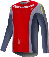 Tricou Moto MX/Enduro Techstar Melt Red/Grey/Yellow 24