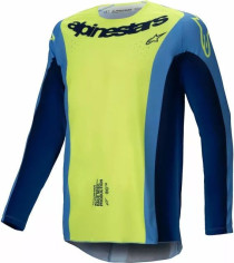 Tricou Moto MX/Enduro Techstar Melt Blue/Yellow/Black 24