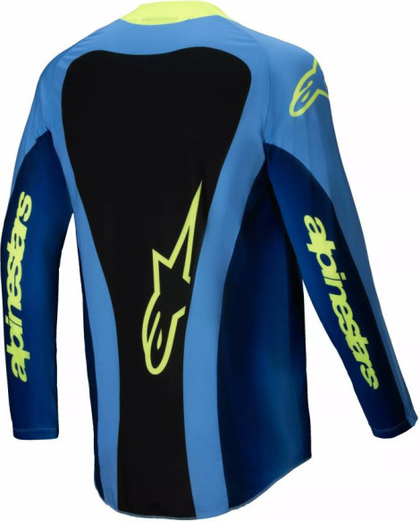 Tricou Moto MX/Enduro Techstar Melt Blue/Yellow/Black 24