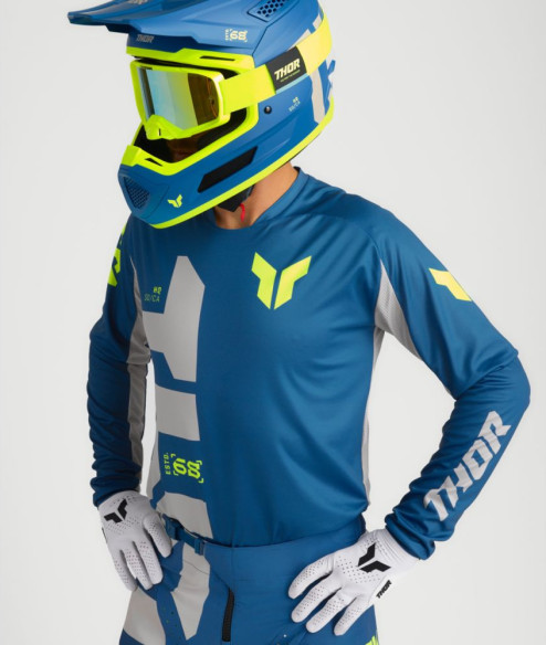 Tricou Moto MX/Enduro Launchmode Forge Blue 25