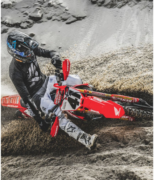 Tricou Moto MX/Enduro Launchmode Brave Black/Gray 25