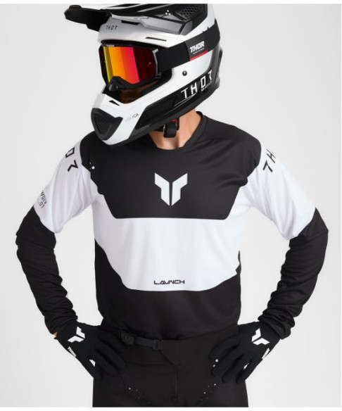 Tricou Moto MX/Enduro Launchmode Storm Black 25
