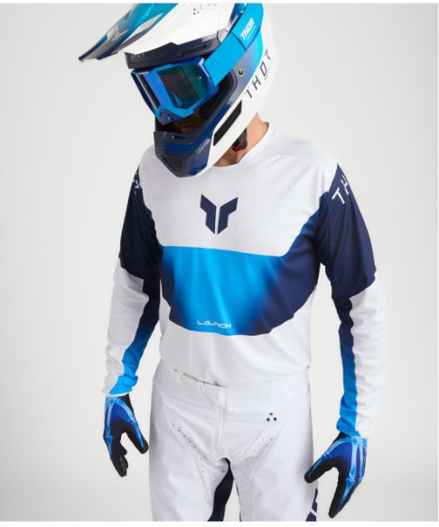 Tricou Moto MX/Enduro Launchmode Storm White 25