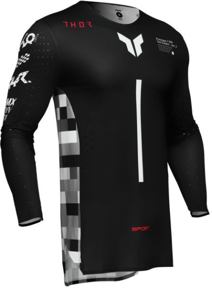 Tricou Moto MX/Enduro Sportmode Riot Black/Red 25