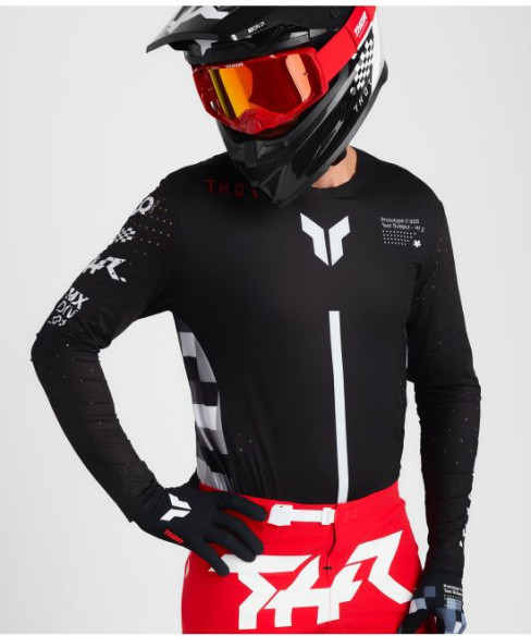 Tricou Moto MX/Enduro Sportmode Riot Black/Red 25