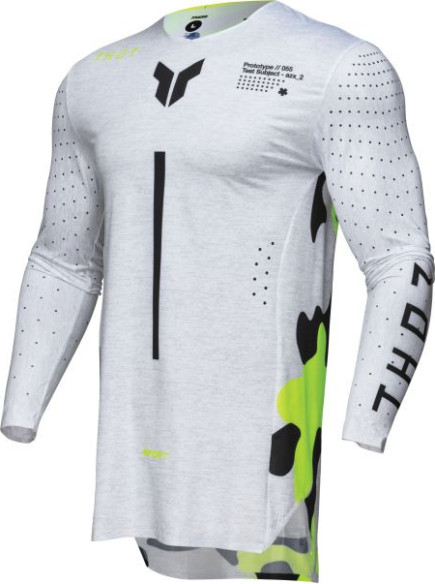 Tricou Moto MX/Enduro Sportmode Riot White/Acid 25