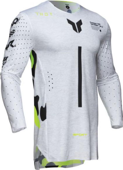 Tricou Moto MX/Enduro Sportmode Riot White/Acid 25