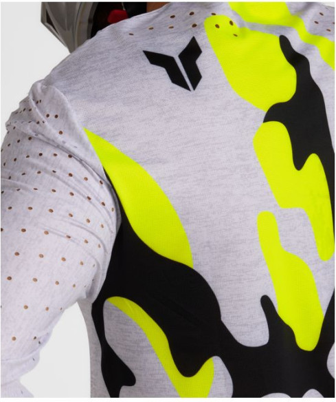 Tricou Moto MX/Enduro Sportmode Riot White/Acid 25