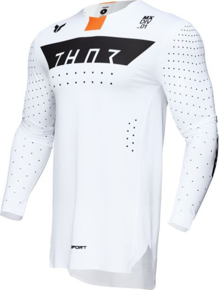 Tricou Moto MX/Enduro Sportmode Rogue White/Orange 25