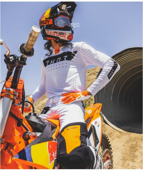 Tricou Moto MX/Enduro Sportmode Rogue White/Orange 25