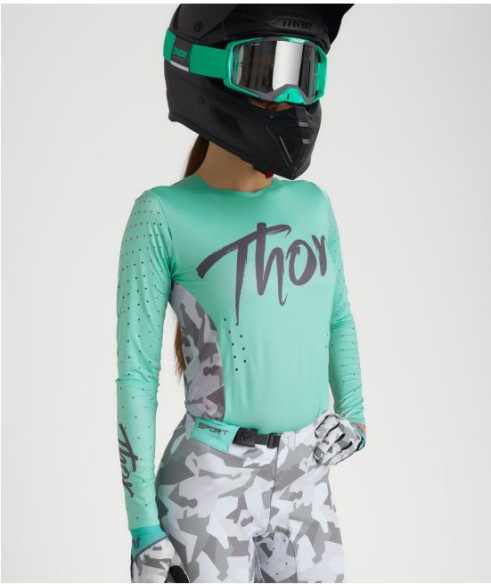 Tricou Moto MX/Enduro Dama Sportmode Shadow Teal 25