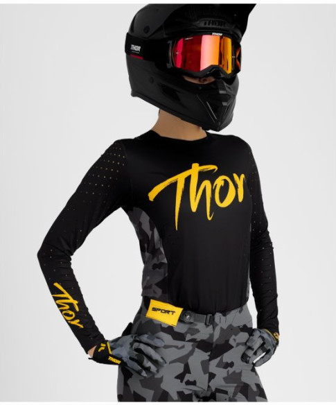 Tricou Moto MX/Enduro Dama Sportmode Shadow Black 25