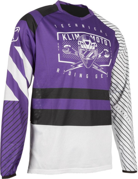 Tricou Moto MX/Enduro Petrol Octane Heliotrop/White 24