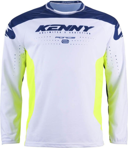Tricou MX/Enduro Force Navy Neon Yellow 24
