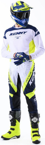 Tricou MX/Enduro Force Navy Neon Yellow 24
