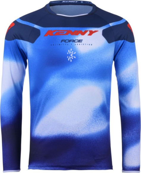 Tricou Moto MX/Enduro Force Fog Blue/Red 25