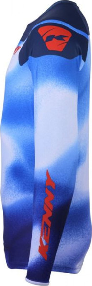 Tricou Moto MX/Enduro Force Fog Blue/Red 25