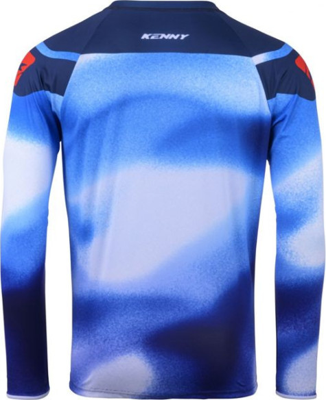 Tricou Moto MX/Enduro Force Fog Blue/Red 25