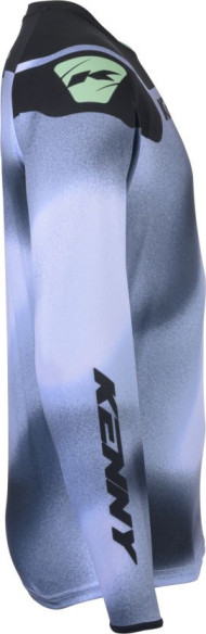 Tricou Moto MX/Enduro Force Fog Grey/Black/Green 25