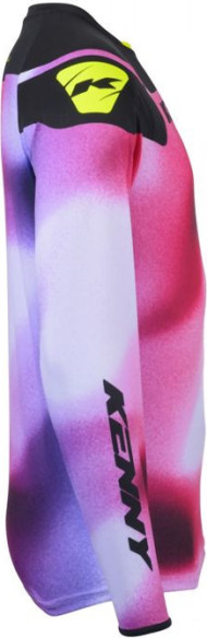 Tricou Moto MX/Enduro Force Fog Pink/White/Black/Yellow 25